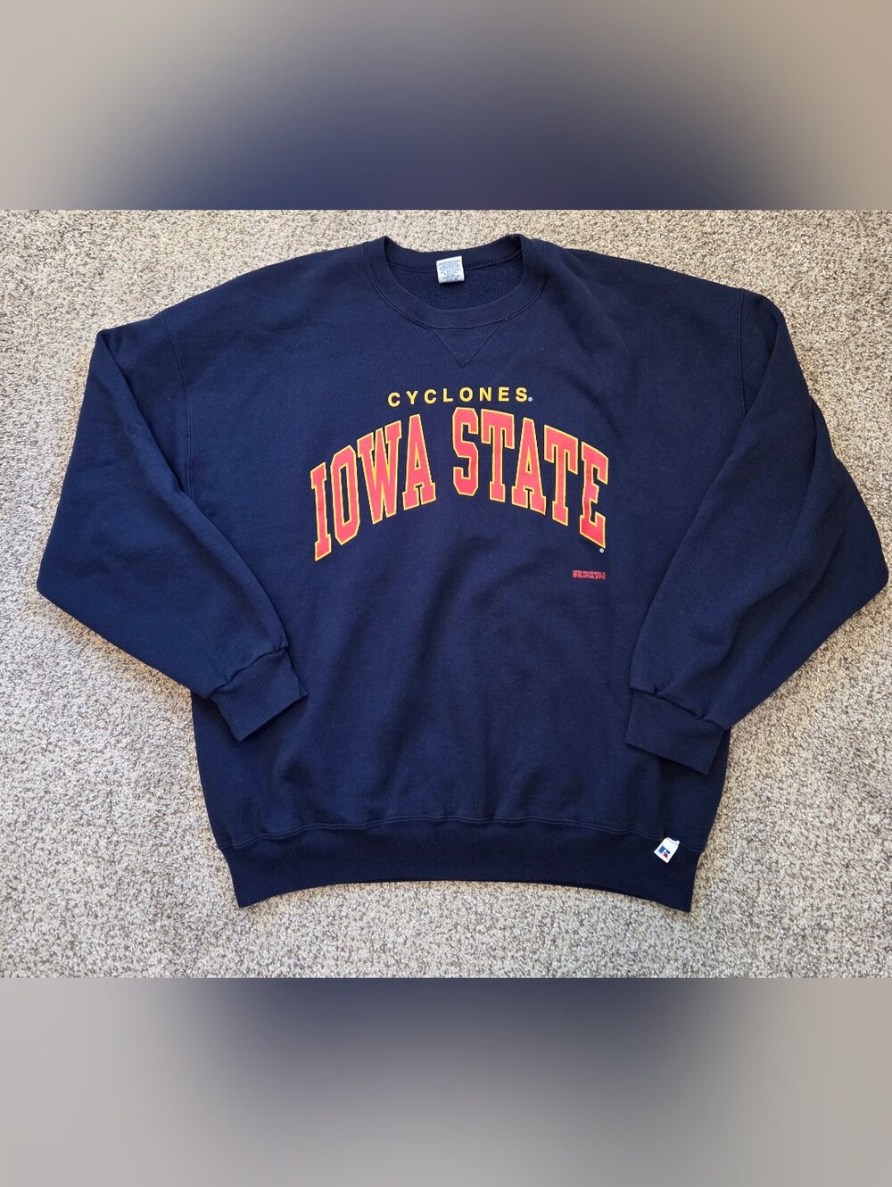 Russell Athletic Iowa State Cyclones Navy Crewneck Sweatshirt
